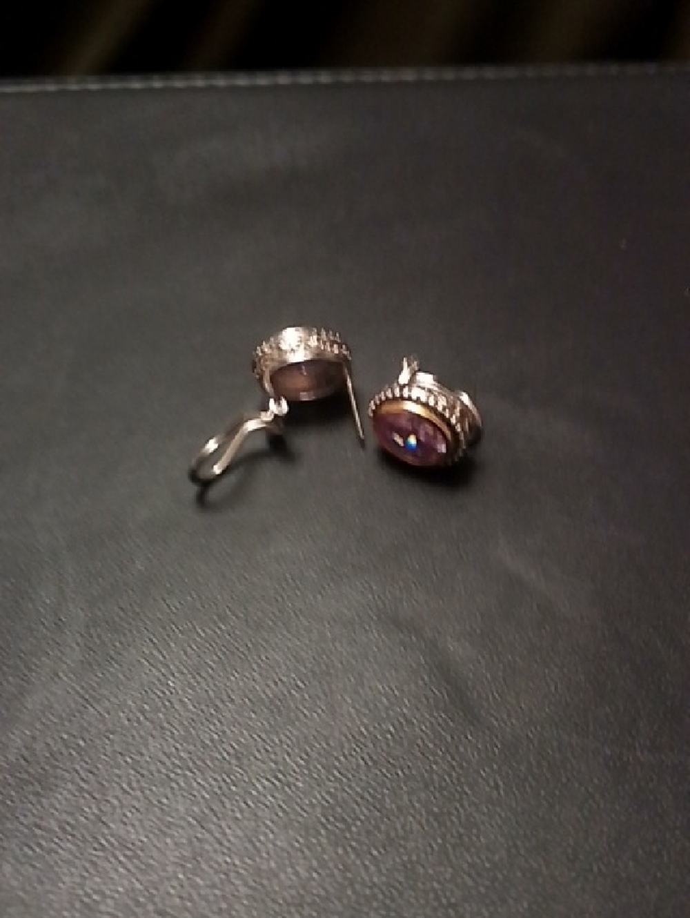 Silver Amethyst Earrings
